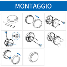 Load image into Gallery viewer, ANWIO Plafoniera Bianca LED Impermeabile Rotonda 14W 980LM 4000k IP54 Pacco da 1 Unità