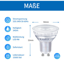 Load image into Gallery viewer, ANWIO GU10 LED-Leuchtmittel Glas