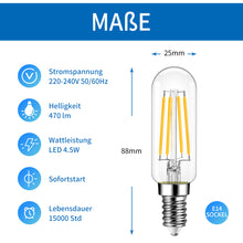Load image into Gallery viewer, ANWIO E14 LED Leuchtmittel T25