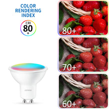 Load image into Gallery viewer, ANWIO Lampadine LED GU10 Smart 5W 350LM Pacco da 4 Unità
