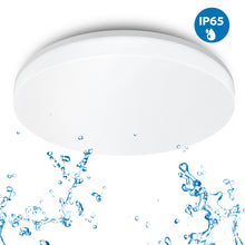 Load image into Gallery viewer, ANWIO Plafoniera LED Impermeabile Rotonda IP65 24W 2400LM Bianca Naturale 4000K φ330*50mm