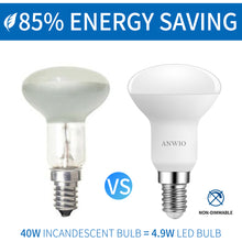 Load image into Gallery viewer, ANWIO Lampadine LED Riflettore R50 E14 4.9W 470LM 6500K Pacco da 6 Unità