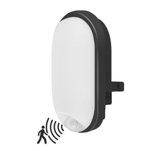 Load image into Gallery viewer, ANWIO Plafoniera Nera LED con Sensore di Movimento IP54 4000K 12W 900LM Pacco da 1 Unità
