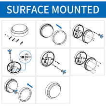 Load image into Gallery viewer, LED Außenbeleuchtung Rund von Wänden 13W, Weiß