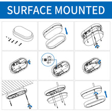 Load image into Gallery viewer, ANWIO 14W LED Ovalleuchte Weiß 1er Pack