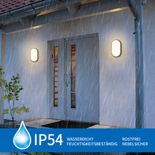 Load image into Gallery viewer, ANWIO 14W LED Ovalleuchte Schwarz 2er Pack