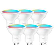 Load image into Gallery viewer, ANWIO Lampadine LED GU10 Smart 5W 350LM Pacco da 6 Unità