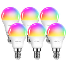 Load image into Gallery viewer, E14 Wlan LED Lampen P45 6er Pack