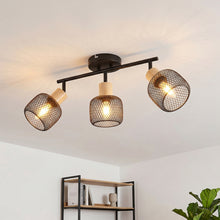 将图片加载到图库查看器，ANWIO Faretti LED da Soffitto Orientabili con 3 Luci E14, Faretto da Interno Moderna, Faretti Soffitto per Barra, Salotto,Cameretta, Cucina (Senza Lampadina) [Classe di efficienza energetica A]
