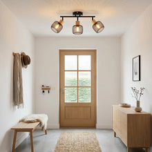 将图片加载到图库查看器，ANWIO Faretti LED da Soffitto Orientabili con 3 Luci E14, Faretto da Interno Moderna, Faretti Soffitto per Barra, Salotto,Cameretta, Cucina (Senza Lampadina) [Classe di efficienza energetica A]
