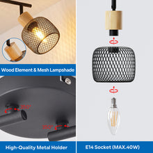 将图片加载到图库查看器，ANWIO Faretti LED da Soffitto Orientabili con 4 Luci E14, Faretto da Interno Moderna, Faretti Soffitto per Barra, Salotto,Cameretta, Cucina (Senza Lampadina) [Classe di efficienza energetica A]
