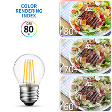 Load image into Gallery viewer, ANWIO Lampadine Filamenti LED Attacco E27 G45 470LM 4W 2700K Pacco da 6 Unità
