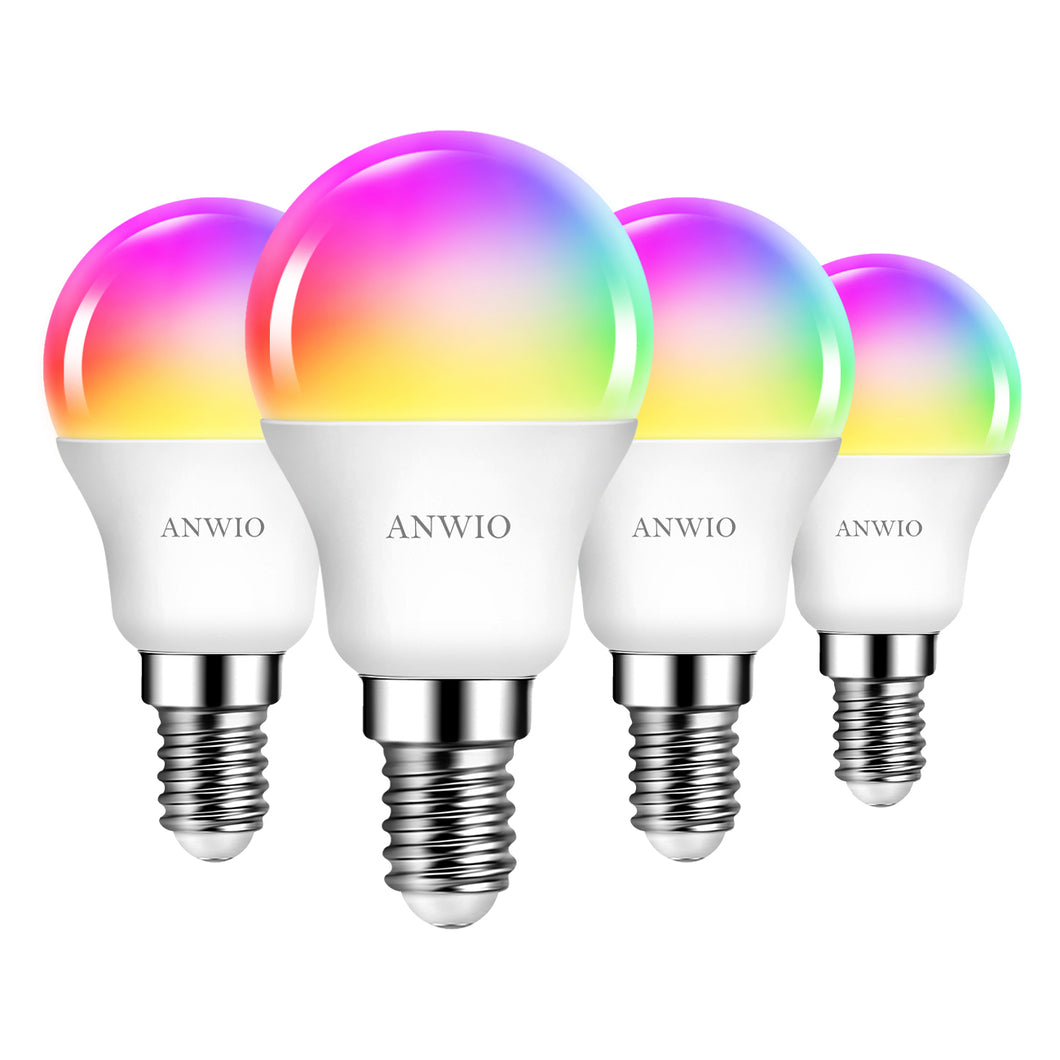 E14 Wlan LED Lampen P45 4er Pack