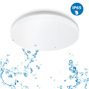 ANWIO Plafoniera LED Impermeabile Rotonda IP65 18W 1800LM Bianca Naturale 4000K φ280*50mm