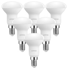 Load image into Gallery viewer, ANWIO Lampadine LED Riflettore R50 E14 4.9W 470LM 6500K Pacco da 6 Unità

