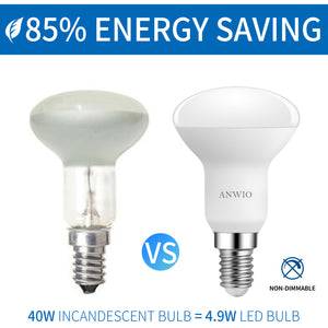 ANWIO Lampadine LED Riflettore R50 E14 4.9W 470LM 6500K Pacco da 6 Unità