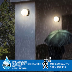 ANWIO LED Deckenleuchte mit Bewegungsmelder 12W, Weiß