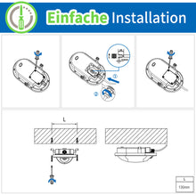 Load image into Gallery viewer, ANWIO LED Wandleuchte mit Bewegungsmelder Weiß 12W 2er Pack
