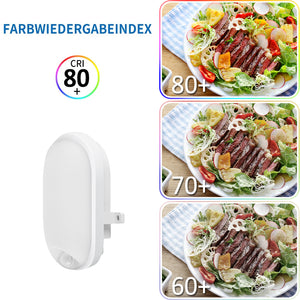 ANWIO LED Wandleuchte mit Bewegungsmelder Weiß 12W 2er Pack