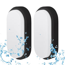 Load image into Gallery viewer, ANWIO 14W LED Ovalleuchte Schwarz 2er Pack
